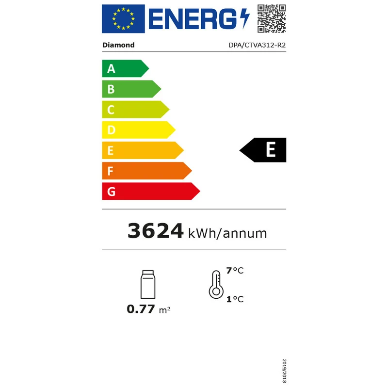 Offene Kühlvitrine mit Rollo & Umluftkühlung , 3 Ebenen , 3x GN 1/1, DPA/CTVA312-R2