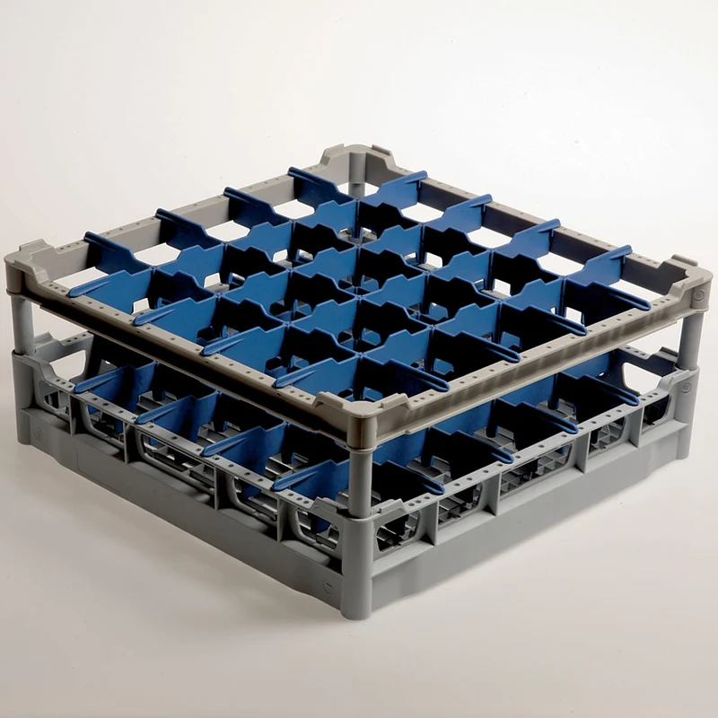 Gläser-Spülkorb 500x500 mm , 25 Fächer mit Schrägstellung, DB225/FQ