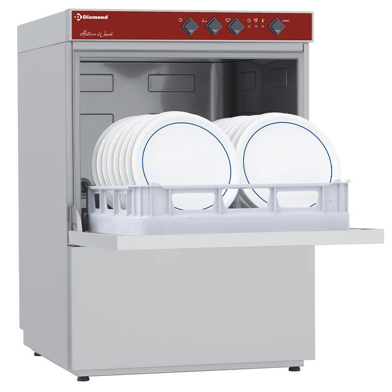 Professionelle Unterbau-Spülmaschine aus Edelstahl , 600 mm, D86/6_BD/F-S