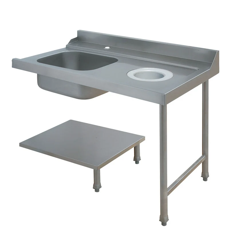 Professionelle Durchschubspülmaschine – Komplett-Set mit Zu- und Ablauftisch, 2620 mm, D26/6B/C-D
