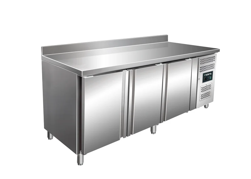 SARO Kühltisch mit 4 Türen und Aufkantung, Modell KYLIA GN 4200 TN