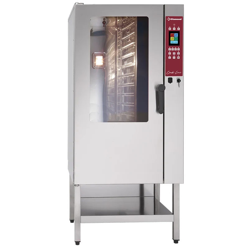 Profi Kombidämpfer Elektro 15x GN 1/1 , Touch-Steuerung & Selbstreinigung, DFV-1511/PTS