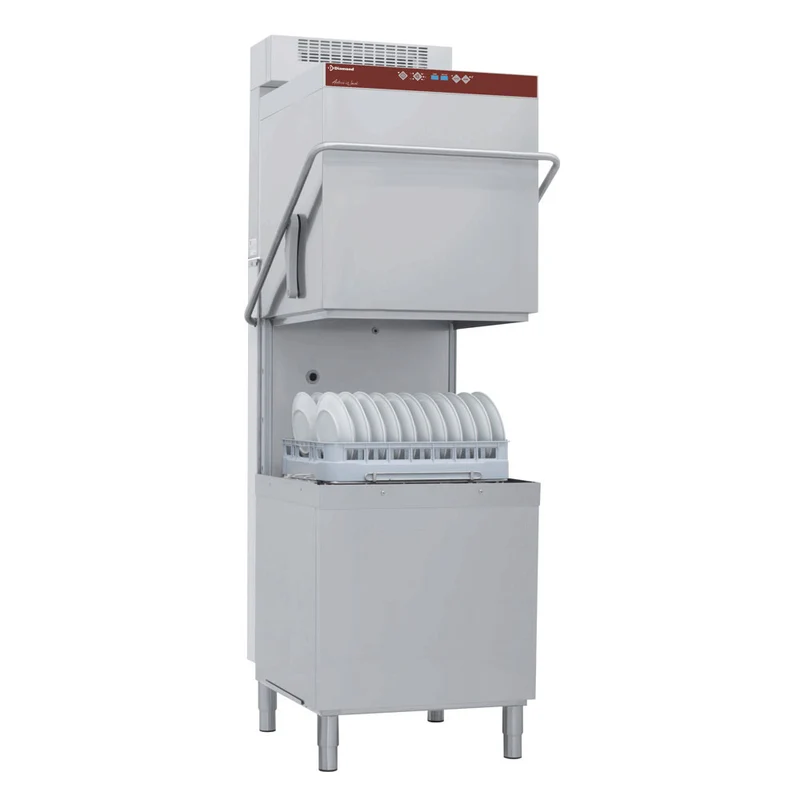 Professionelle Haubenspülmaschine 600x500 mit Wärmerückgewinnung & Enthärtung, DCR49/6-AC-RC