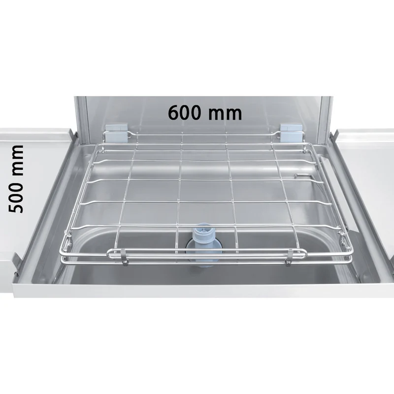 Professionelle Haubenspülmaschine 600x500 mit Wärmerückgewinnung & Enthärtung, DCR49/6-AC-RC