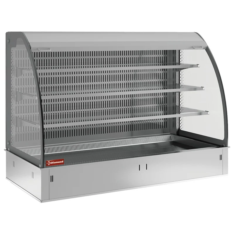 Kühlbuffet zur Wandaufstellung , 3 Etagen & Wanne , 4x GN 1/1 , Ohne Aggregat, DPA/BCVA315-S