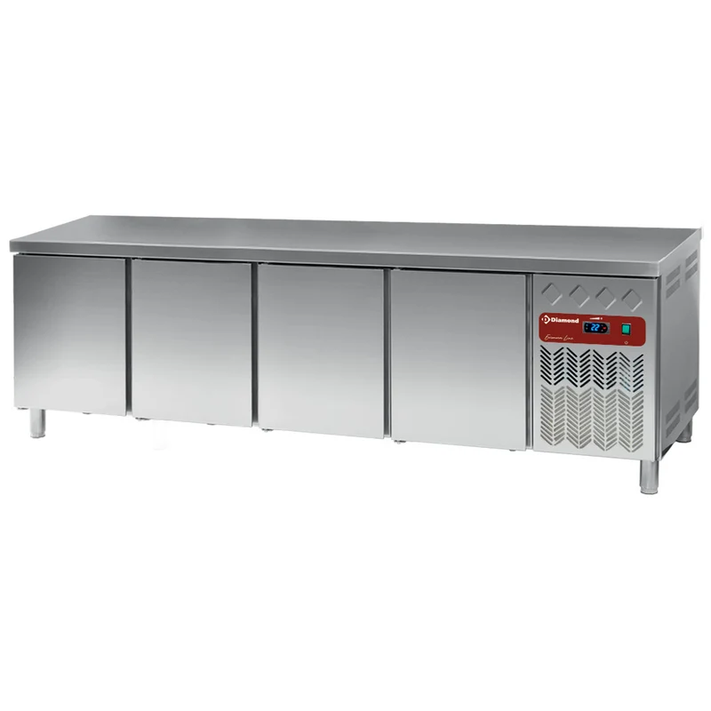 Profi Umluft-Kühltisch für Bäckernorm EN 600x400 , 4 Türen , 760 L, DP255/PC-R2