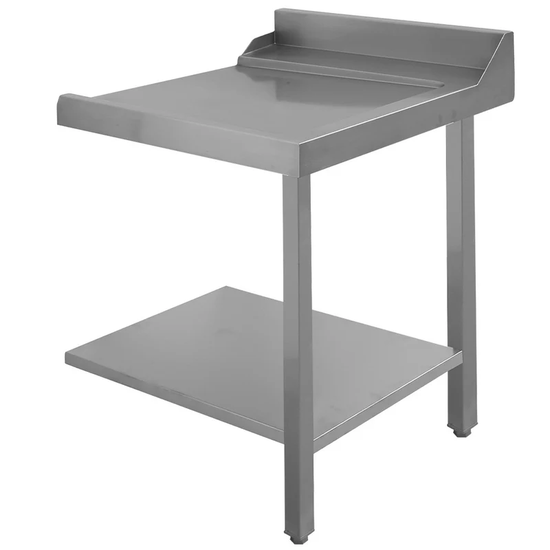 Eck-Auslauftisch rechts 90° für Spülkörbe 600x500 mm, DLA-D7/DCR