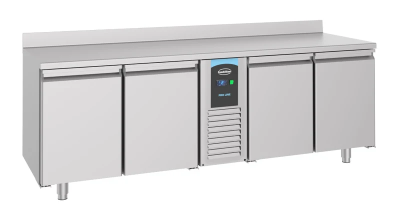 700 Kühltisch mit Aufkantung und 4 Türen, Monoblock, 632 Liter