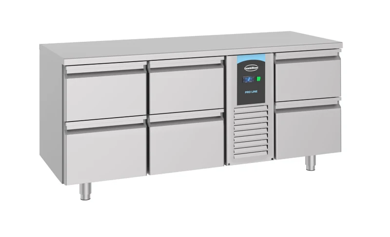 700 Kühltisch mit 6 Schubladen, Monoblock 474 Liter