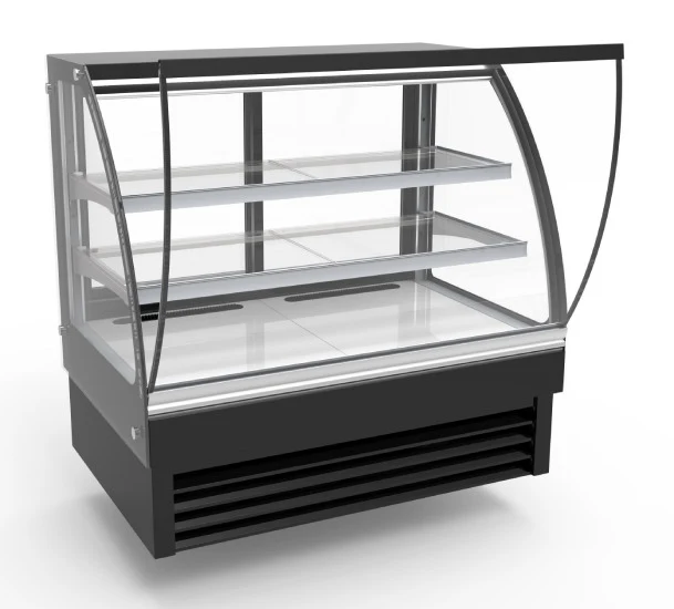 Kühlvitrine rund 236 Liter, schwarz
