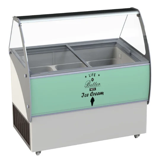 Eisvitrine Speiseeisvitrine Eistheke Curacao 10 x 5 Liter Eco Line