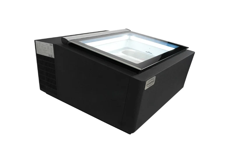 Eisvitrine Tischmodell Speiseeisvitrine schwarz V2