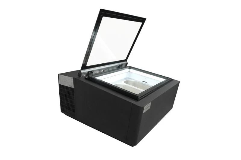 Eisvitrine Tischmodell Speiseeisvitrine schwarz V2