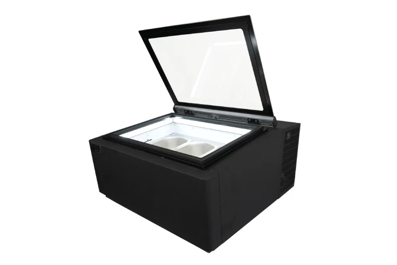 Eisvitrine Tischmodell Speiseeisvitrine schwarz V2