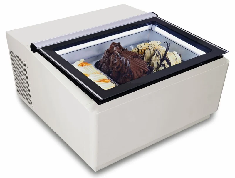 Eisvitrine Tischmodell Speiseeisvitrine weiß