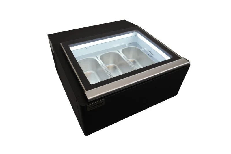Eisvitrine Tischmodell Speiseeisvitrine schwarz