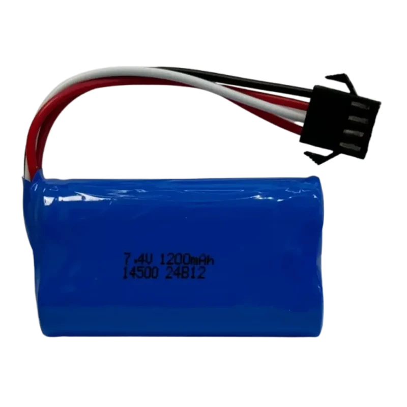 Accumulateur rechargeable 7,4V 1200mAh 2x14500 AA avec connecteur SM-4P