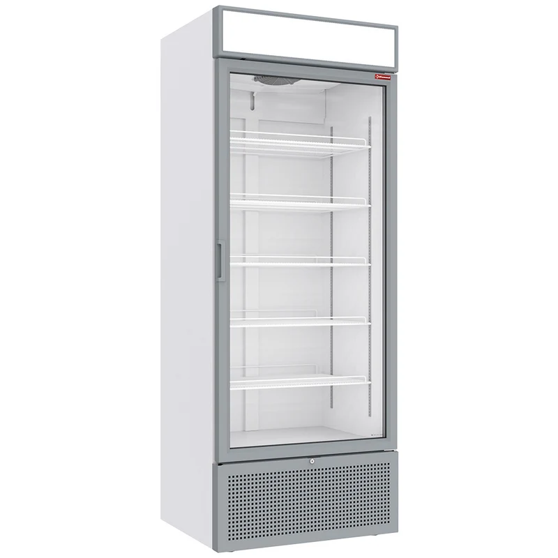 Getränkekühlschrank mit Glastür 715 L , Weiß , Leuchtkasten, CLP72-SW