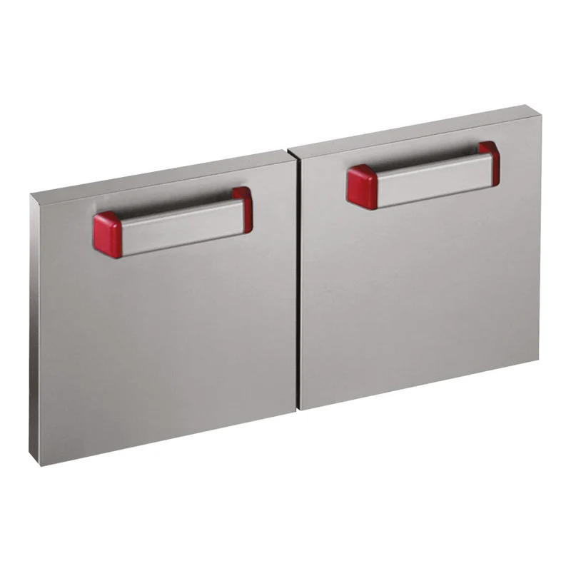 Flügeltüren für Unterbau 700 mm Breite , Edelstahl doppelwandig, A7/PB7-N