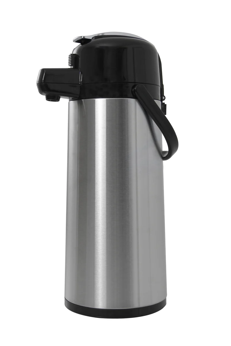 SARO Edelstahl Isolierpumpkanne (Innen Glas)