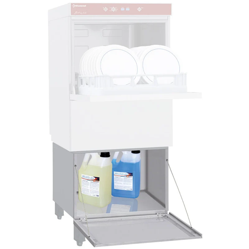 Gastro Untertischspülmaschine mit geschlossenem Unterbau , 600 mm, 051D/6M_BD/F-PF