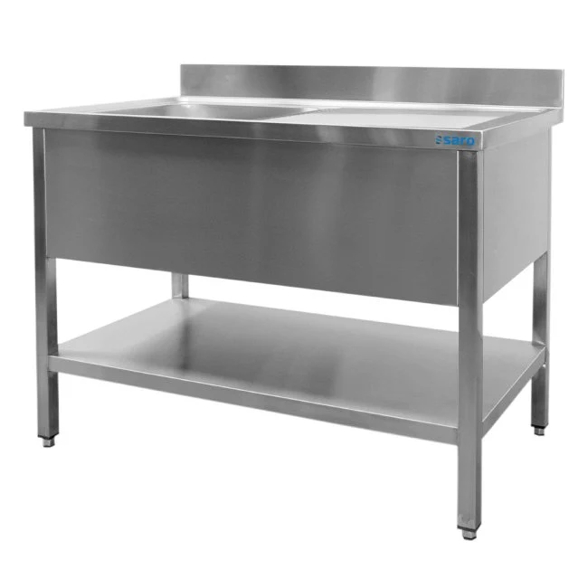 SARO Spültisch mit 1 Becken, links - 700 mm Tiefe, 1600mm