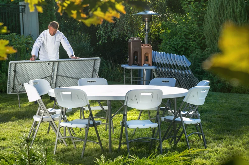 Buffettisch rund klappbar
