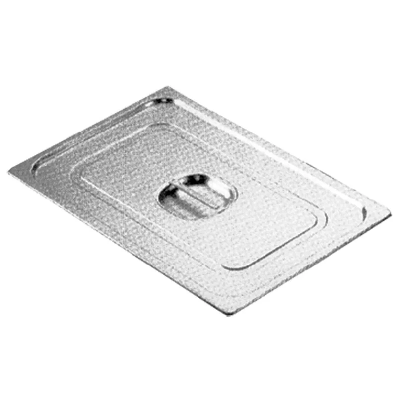 GN-Deckel 1/2 aus Edelstahl mit Griff, 1/2-C