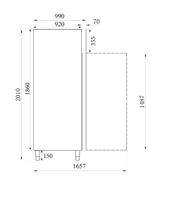 Bäckerei - Tiefkühlschrank, 737 Liter
