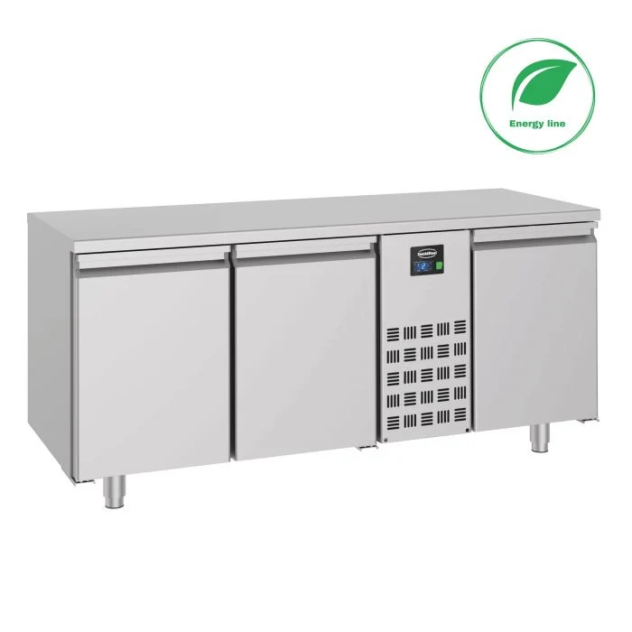 700 Tiefkühltisch mit 3 Türen, Monoblock, Energy Line, 474 Liter