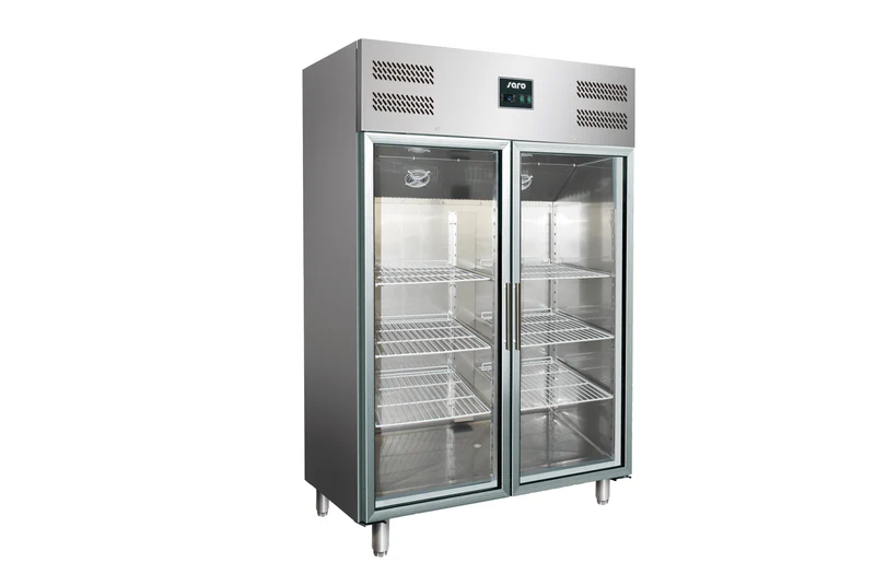 SARO Gewerbekühlschrank mit Glastür - 2/1 GN Modell GN 1200 TNG