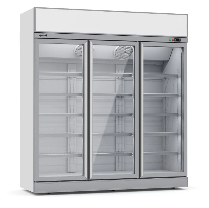 Tiefkühlschrank mit 3 Glastüren, 1530 Liter