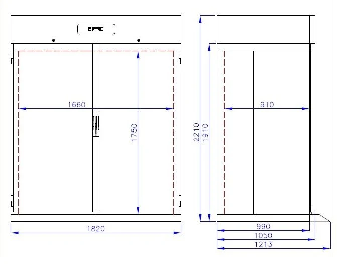 Roll-In Tiefkühlschrank RFS Monoblock 1400 Liter