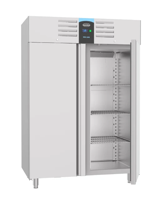 Tiefkühlschrank aus Edelstahl, Monoblock, 1400 Liter