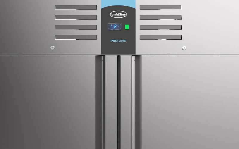 Tiefkühlschrank aus Edelstahl, Monoblock, 1400 Liter