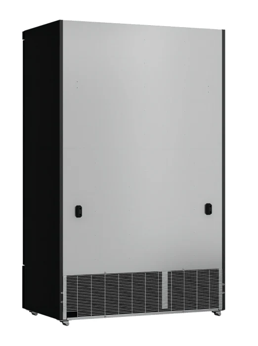 Kühlschrank / Getränkekühlschrank / Supermarktkühlung mit 2 Glastüren JDE-1000L schwarz