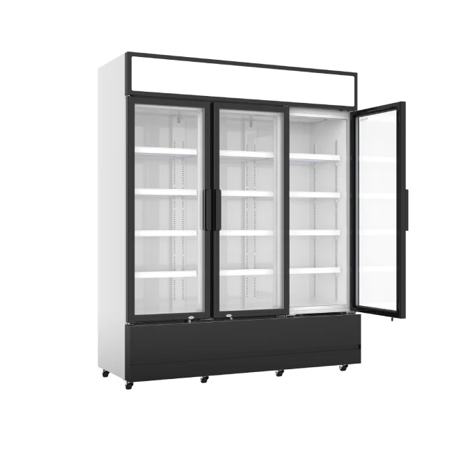 Getränkekühlschrank mit 3 Glastüren, 1065 Liter