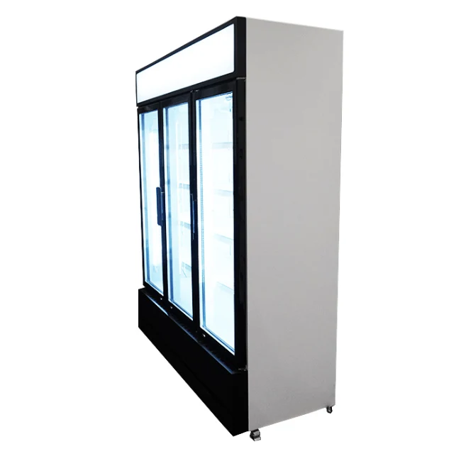 Getränkekühlschrank mit 3 Glastüren, 1065 Liter