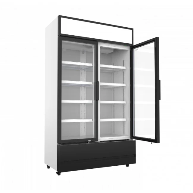 Kühlschrank mit 2 Glastüren, 670 Liter