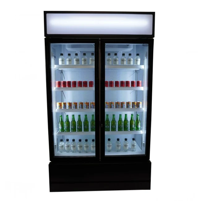 Kühlschrank mit 2 Glastüren, 670 Liter