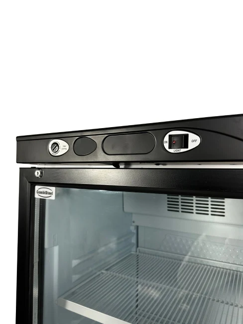 Getränkekühlschrank / Kühlschrank mit Glastür 382 Liter schwarz