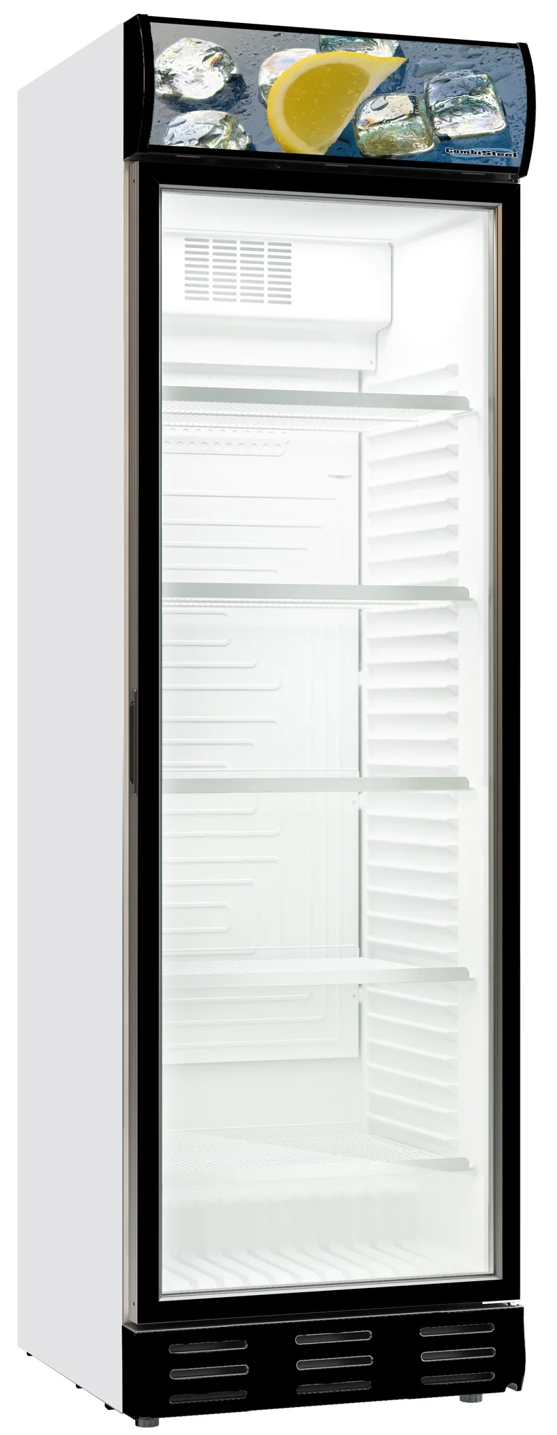 Getränkekühlschrank / Kühlschrank mit Glastür 382 Liter