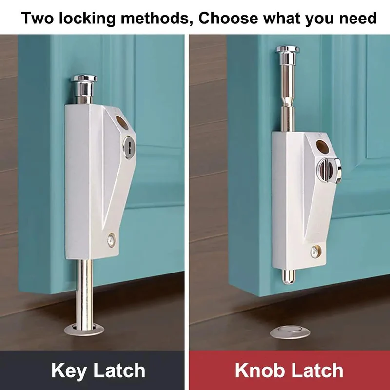 Tough As Nails Surface Mount Door Lock With Heavy Duty Spring Bolt And Built Like A Tank Zinc Alloy Build For Secure Driveway And Garden Gate Anti Theft Protection For Outdoor Use