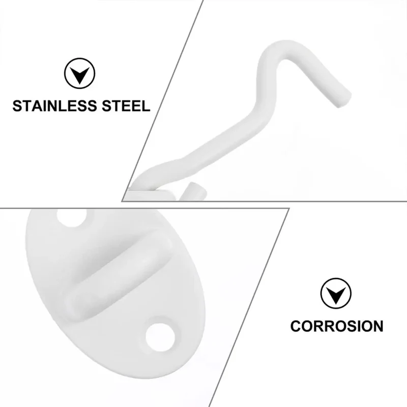 Heavy Duty Stainless Steel Gate Hook And Eye Latch Lock For Door Window Garage Shed Cabinet Hardware Featuring Straight Up Tough Rust Resistant Build And Slick Swivel Action For Any Home Project