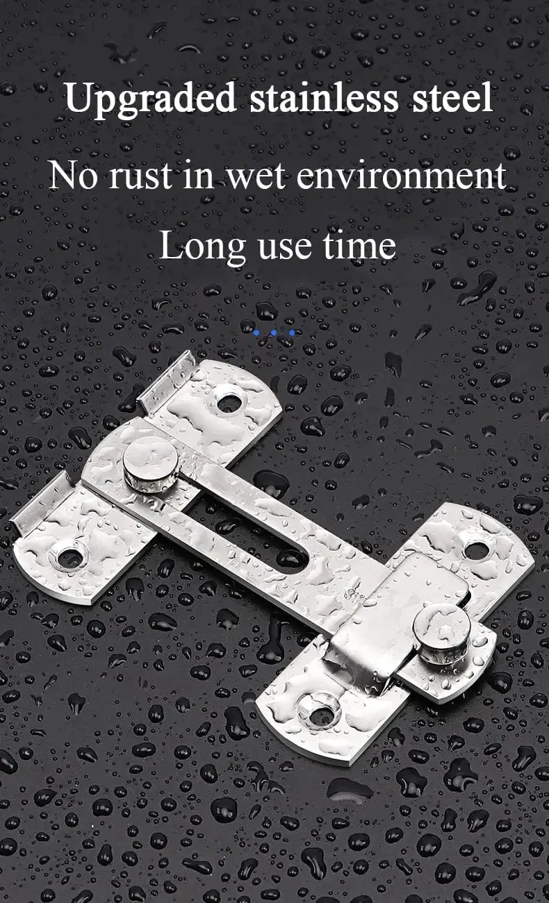 Lock Down Your Rig With This Stainless Steel Slide Bolt Door Lock Offering 90 Degree Rotation Ideal For Gates Sheds Windows And Cabinets Plus Heavy Duty Rust Resistant Design Keeps Your Garage Secure While Adding Pro Reliability To Every DIY Project