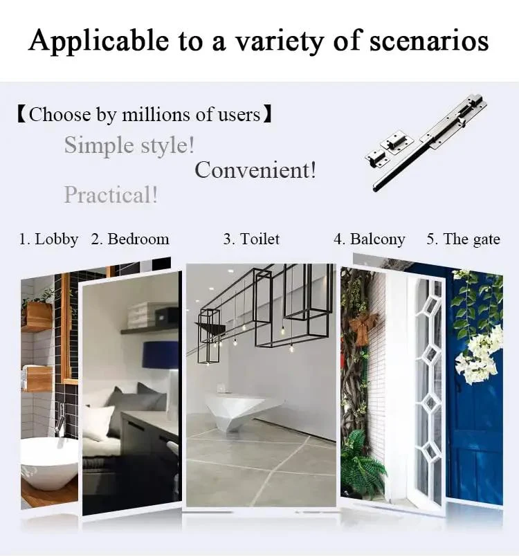 Heavy Duty Stainless Steel Slide Barrel Bolt Gate Latch Four Pack Quick Install Yard Security Lock Hog Tight Grip Snap Together Pet Safe Smooth Operation No Fuss Setup