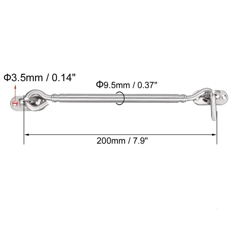 Heavy Duty Stainless Steel Gate Hook Latch And Door Window Snap Lock With Mounting Screws Delivers A Dang Secure Grip And No Sweat Setup You Really Gonna Love
