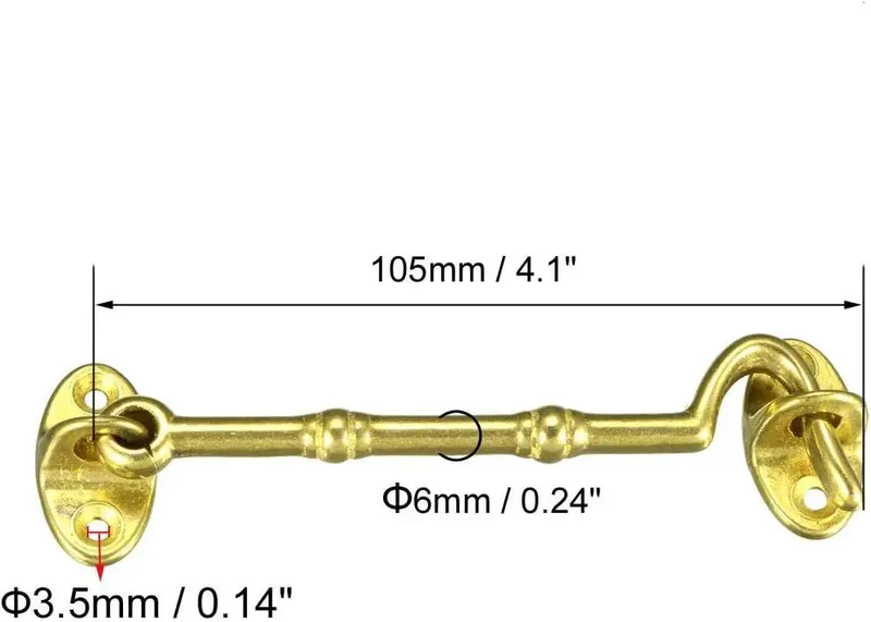 Lock Down Your Setup With This Tough Brass Hook Latch For Gates Cabinets And Windows Featuring Dead Simple Install Windproof Holders Mounting Screws Included Golden Finish For Built Different Durability