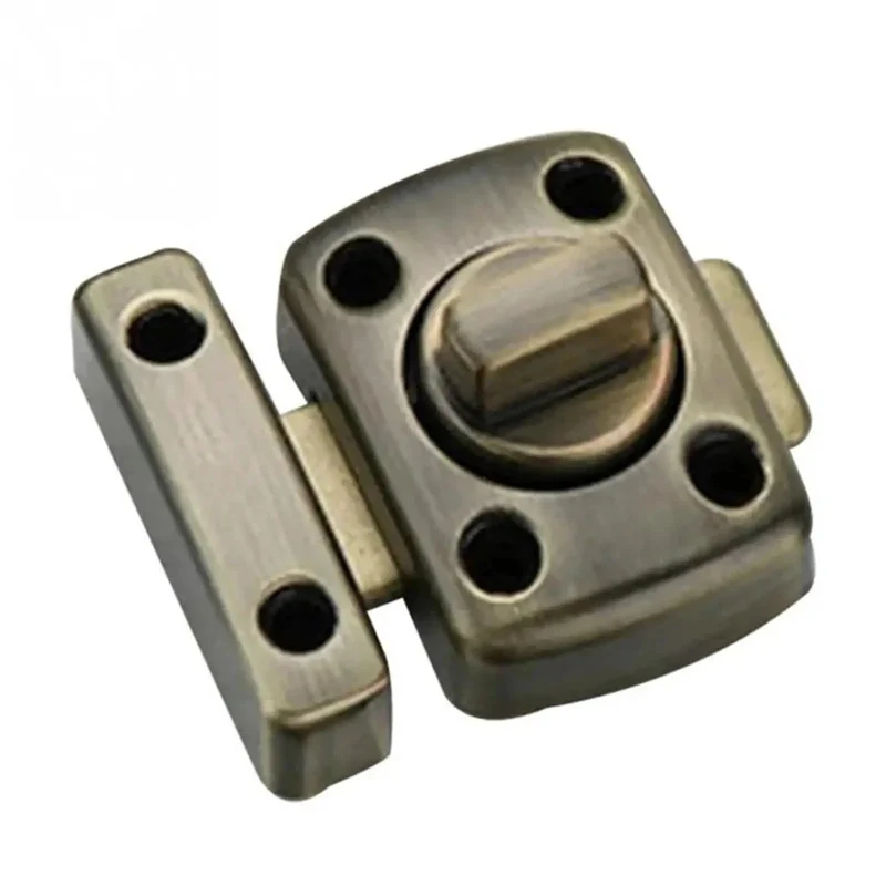 Hella Tough Zinc Alloy Gate Latch For Sliding Doors Rock Solid Right Angle Hook Buckle Silver Finish Heavy Duty Rust Resistant Outdoor Security Hardware Kit