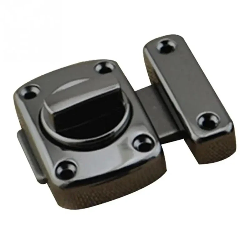 Hella Tough Zinc Alloy Gate Latch For Sliding Doors Rock Solid Right Angle Hook Buckle Silver Finish Heavy Duty Rust Resistant Outdoor Security Hardware Kit